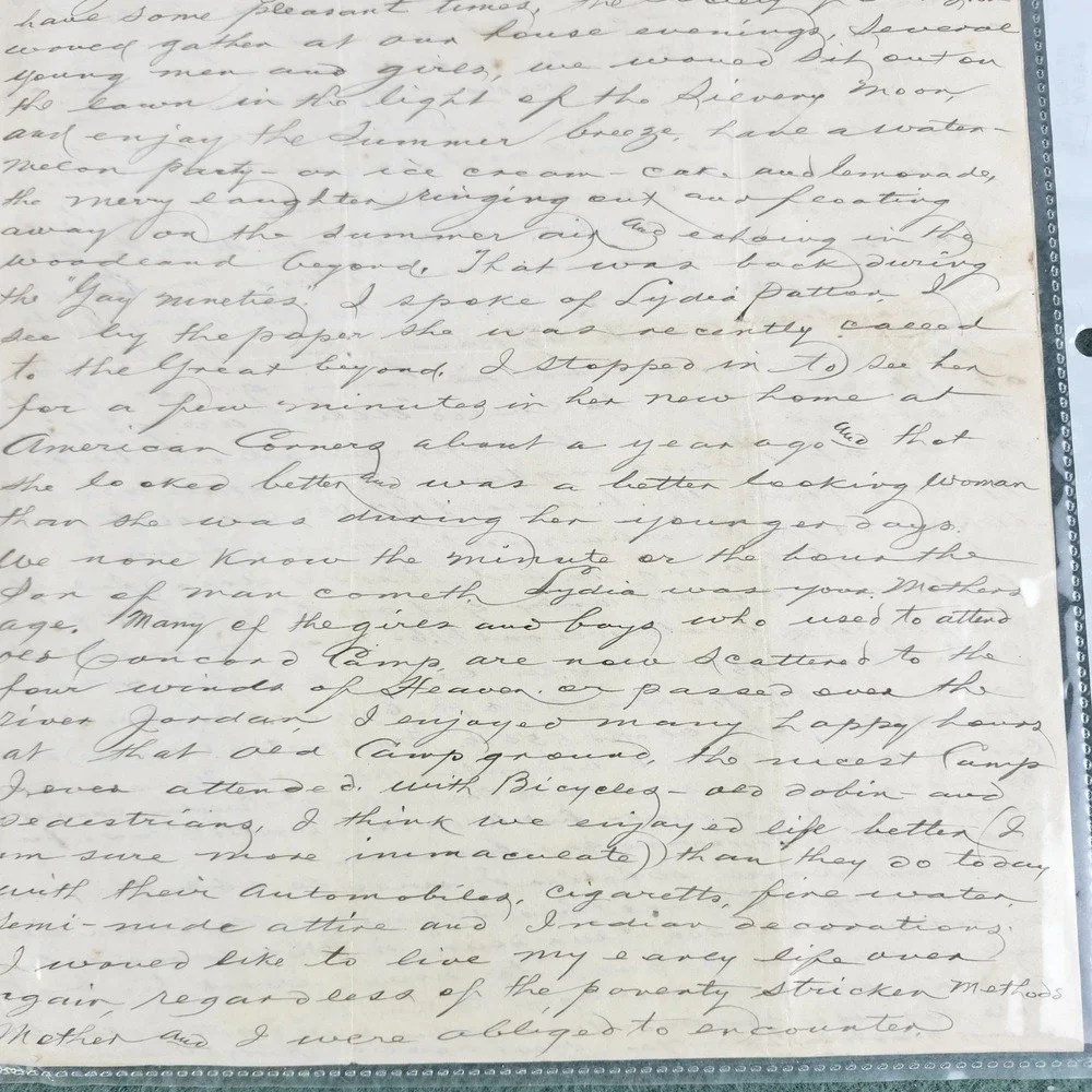 Vtg 1942 Handwritten Letter Pawtucket, RI with Envelope Correspondence